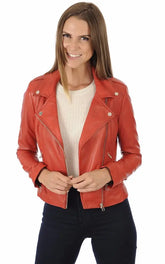 Women Genuine Leather Jacket WJ 56 freeshipping - SkinOutfit